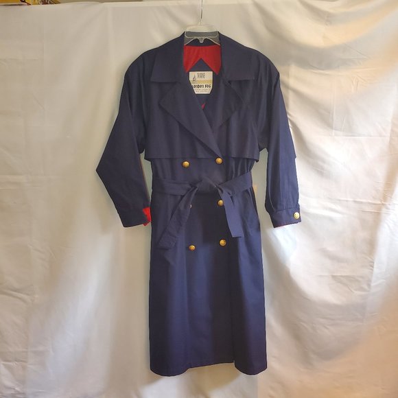 London Fog Jackets & Coats London Fog Navy Blue Womens Trenchrain